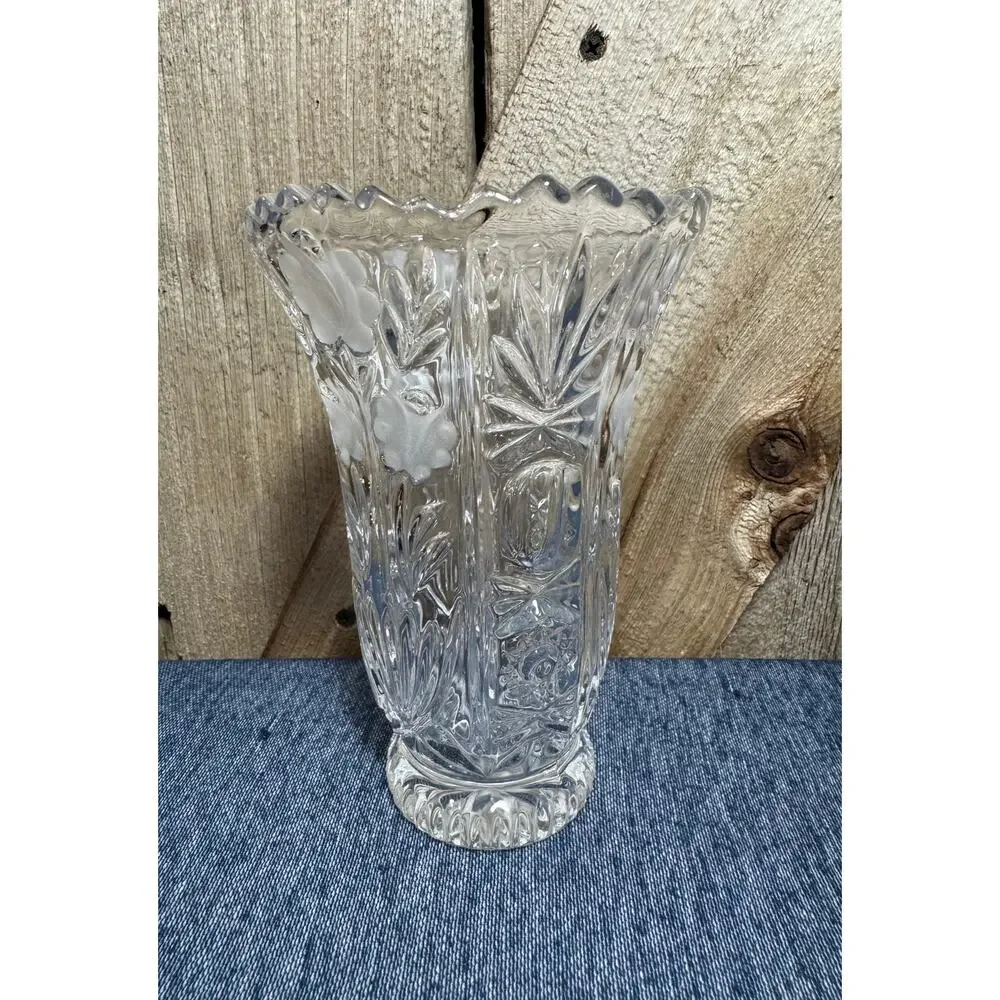 Vintage Anna Hutte Bleikristall Lead Crystal Bud Vase Made In W. Germany 24%